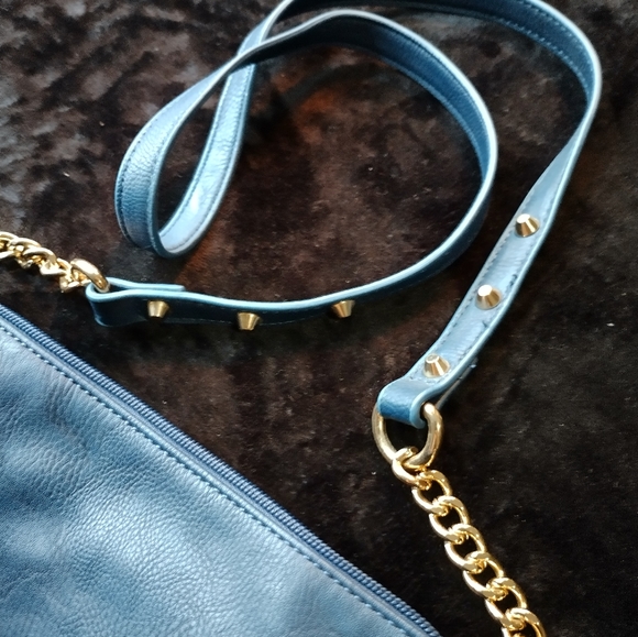 Nine West Navy Purse With Studs. Vegan. - Picture 10 of 10